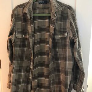 Polo Ralph Lauren size large grey and white